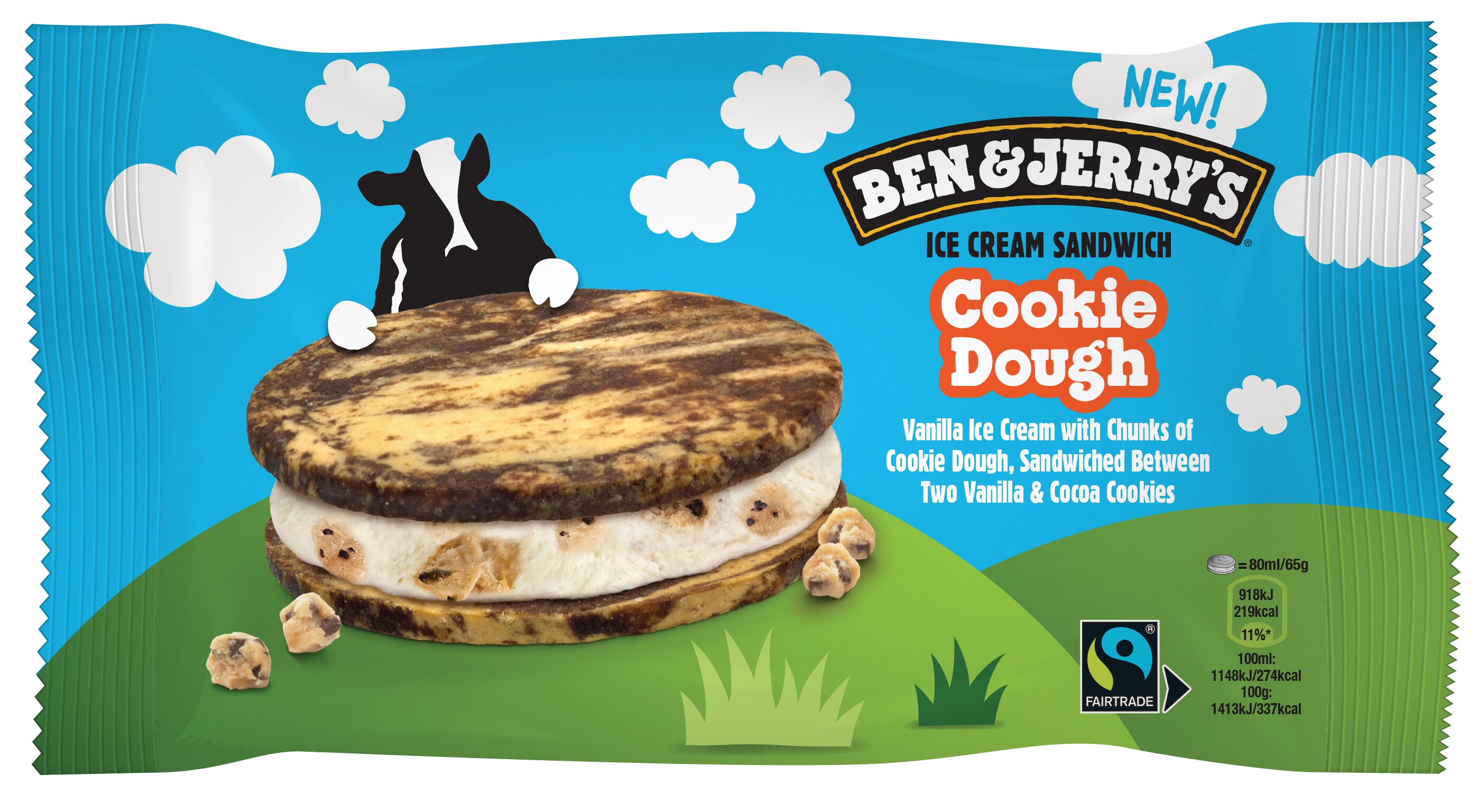 Ben & Jerry's Cookie Dough Sandwich 120ml - 